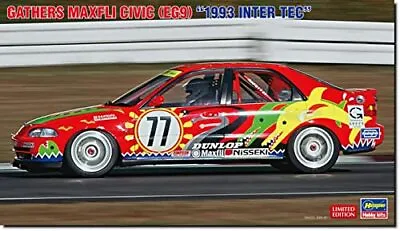 Hasegawa 1/24 GATHERS MAXFLI CIVIC (EG9) 1993 INTER TEC Plastic Model Kit 20647 • $49.41