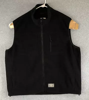 Zero Foxtrot Fleece Vest Adult 3XL XXXL Black  Sleeveless Full Zip Skull Outdoor • $39.04