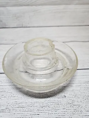 Vtg SMALL 5.5  Glass Chicken Poultry Water Feeder Base Patent No 126997 W/ FLAWS • $18