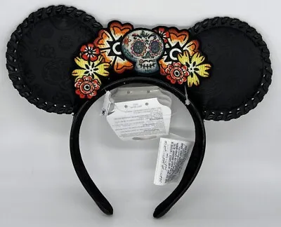 Disney Parks Coco Floral Sugar Skull Minnie Mouse Ears Headband 2023 - NEW • $35.99