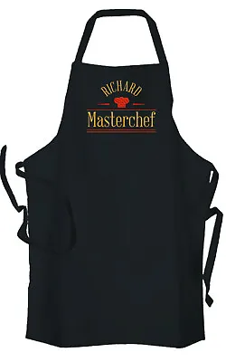 Personalised Embroidered Masterchef Apron Cooking Apron Gift For Him / Her • £14.50