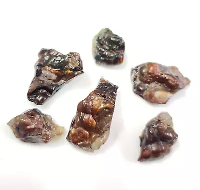 Natural Mexican Fire Agate Polished Rough Loose Gemstone Wholesale Lot 120.15cts • $134.99