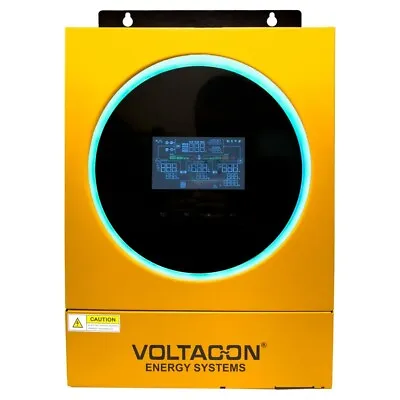 Voltacon 3600W Solar Off Grid Inverter 24V MPPT 230VAC Wi-Fi Touch Screen • £637