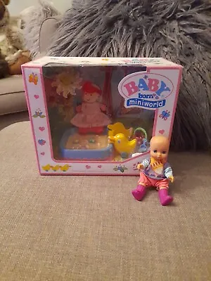 Zapf Creation Babyborn Miniworld Sand Pit Set With Doll New • £9.99