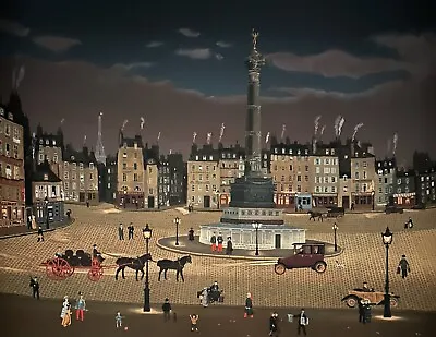 Michel DELACROIX   Place De La Bastille Le Soir   Litho CXXVI/CC Numbered/signed • $1100