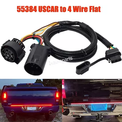 4 Way Flat To 7 Way Trailer Extension Cable Connector For Chevrolet Silverado • $24.98