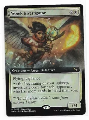 Magic The Gathering: MTG WOJEK INVESTIGATOR BUY A BOX FULL ART EXTEND FOIL PROMO • $2.80