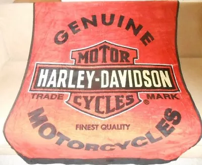 $41.95 • Buy New 46x60 Harley Davidson Genuine Soft Plush Throw Gift Blanket Motorcycle Biker