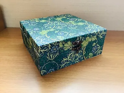 Jewellery Keepsake Memory Box. William Morris Print Decoupage • £6.50