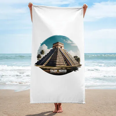 Tulum Mexico Mayan Pyramid Towel For Bathroom | Beach Towel • $32.60