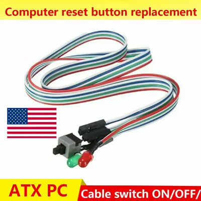 PRO Computer Motherboard Power Cable Switch On/Off/Reset Button Replacement HOT • $1.89