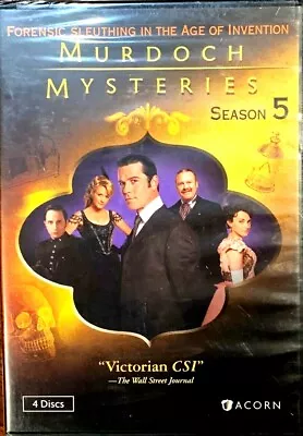 Murdoch Mysteries: Season 5 NEW DVD Set - Acorn Mystery Series • $13.99