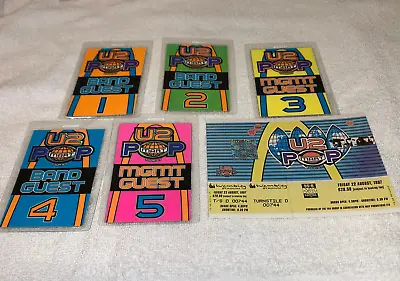 U2 UNUSED CONCERT TOUR PASSES W TICKET POP MART WEMBLEY STADIUM UK Bono The Edge • $79.98