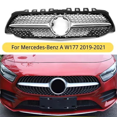 Diamond Car Front Bumper Grille Fit For Mercedes-Benz W177 A-Class 2019-2021 • $129.99