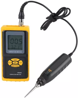 Vibration Meter AR63B Handheld Vibration Sensor Meter High Accuracy Vibration Me • $452.99