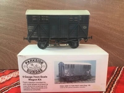 £30 • Buy PARKSIDE DUNDAS ? O Gauge 7mm GWR 12T Fruit Van  - BUILT