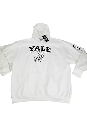 YALE University Bulldogs Hoodie Men's Size 3XL White Sweatshirt New With Tags  • $39.99