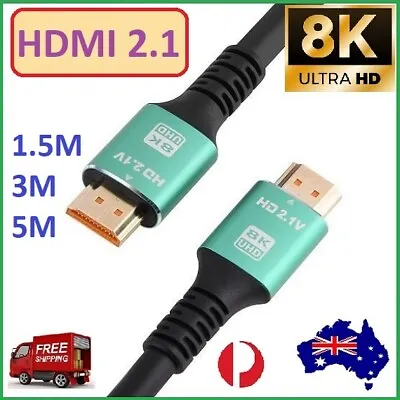 $20 • Buy Gold Plated High Speed HDMI UHD Cable 8K 60Hz HDMI  V2.1  Ultra HD 3D  Ethernet
