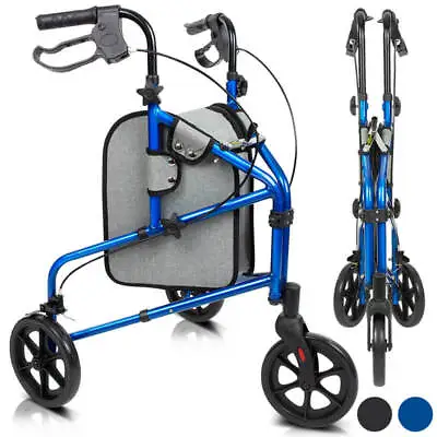 Vive 3 Wheel Walker Rollator - Direct From Manufacturer - Open Box • $54.87