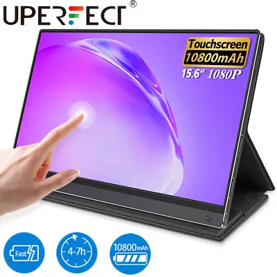 Battery Portable Monitor Touchscreen 15.6 Inch IPS HDR 1920*1080 FHD Smart Case • $139.99