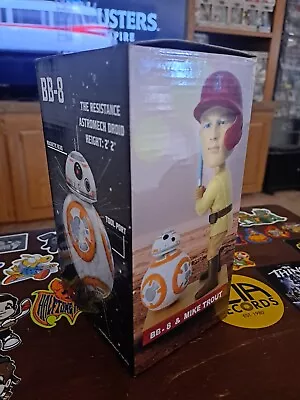 2023 Mike Trout BB-8 DROID Star Wars Bobblehead Los Angeles Angels New In Box • $22.95