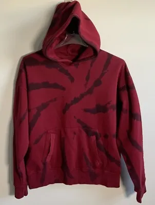 LCKR Pullover Hoodie Jacket Mens Medium Red/black Boxy Fit. • $27.50