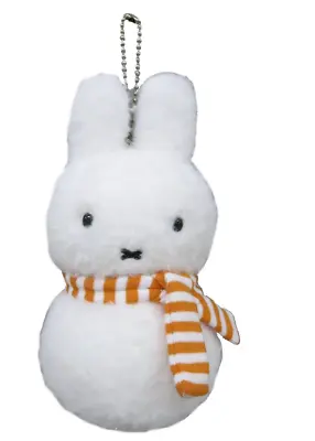 Miffy Snowman Fluffy Mini Plush Ballchain Japan Limited NEW Sekiguchi • $39.70
