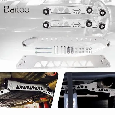 Silver Rear Lower Control Arm + Subframe Brace +Tie Bar For Honda Civic EG 92-95 • $94.80