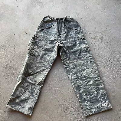 Military Pants Medium Regular Green Camo Gore Tex Shell Apecs Ski Snow Rain Hike • $29.88