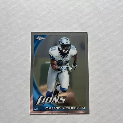 Calvin Johnson Megatron 2010 Topps Chrome Detroit Lions Card #c193 • $1.99