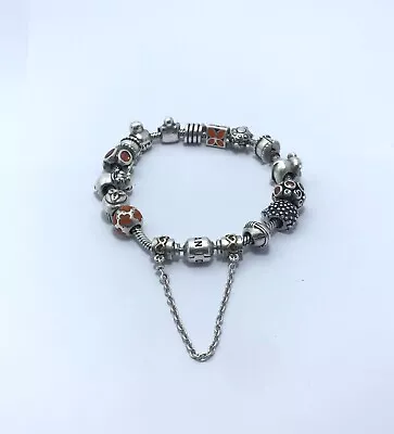 Pandora Moments Charm Bracelet With 16 X Beads • $395
