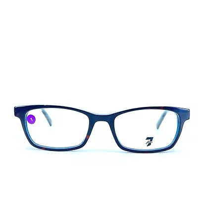 7 For All Mankind Sequoia TTNVY Blue Rectangular Eyeglasses 52[]19 140 Mm • $29.98