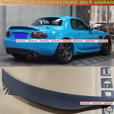 Rear Trunk Spoiler Ducktail Wing Unpainted Black For 06-15 Mazda MX5 MX-5 Miata • $194.75