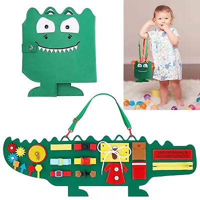Sensory Activity Board For Toddlers -Montessori Toy Comes W/ 2 Free Magic Towels • $11.99