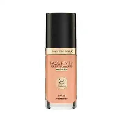 Max Factor Facefinity All Day Flawless 3 In 1 Foundation SPF20 30ml - 77 Soft... • £11.99