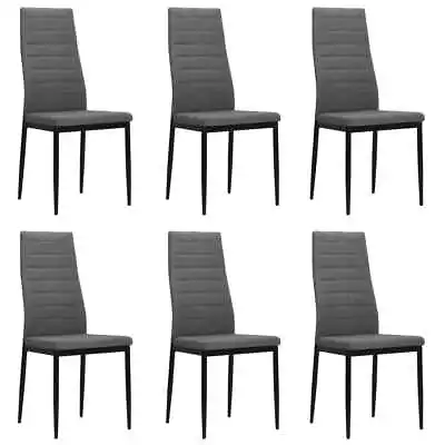 $351.95 • Buy Fabric Dining Chairs Set Of 6 Contemporary Steel Frame Elegant Home Side Chair
