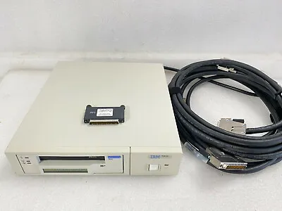 IBM 7208 341 20/40GB U-8 White Mammoth Differential SCSI External Tape Drive • $125.99