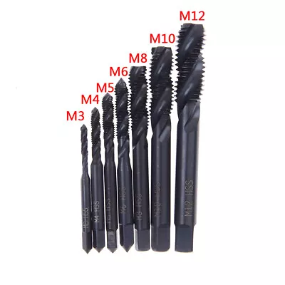 7PCS HSS Machine Screw Thread Metric Plug Tap Drill Set M3 M4 M5 M6 M8 M10  -x$ • $10.68