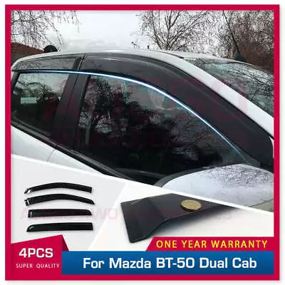 AUSGO Injection Weather Shields For Mazda BT-50 BT50 Dual Cab 2011-2020 • $65.31