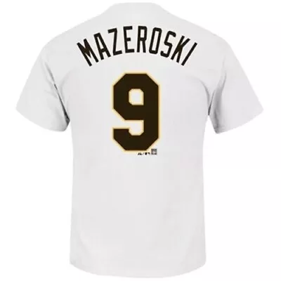 Bill Mazeroski Pittsburgh Pirates Majestic White Name & Number T-Shirt • $9.86