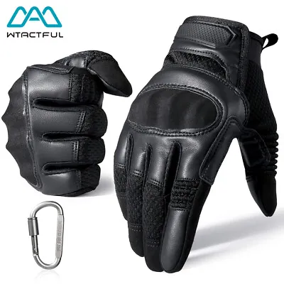 Racing Motorcycle Motorbike Motocross Cycling Touchscreen Full Finger Gloves Men • $20.50