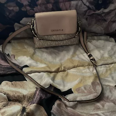 Michael Kors Small Portia Satchel Crossbody Bag /satchel Ballet Pink / Vanilla • $50