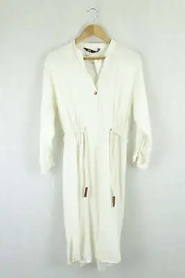 Zara White Dress S By Reluv Clothing • $16.51