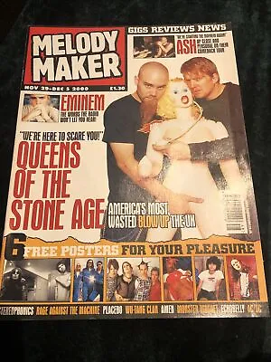 Melody Maker 29 Dec - 5 Dec 2000 Queens Of The Stone Age -Oasis -Tupac -Eminem • £2