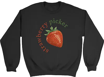 Strawberry Picker Kids Sweatshirt Fruit Farm Picking Boys Girls Gift Jumper • £12.99