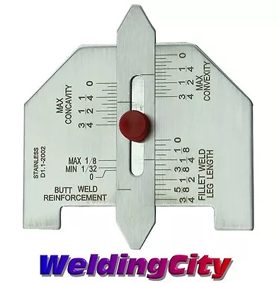 WeldingCity® Automatic Weld Size Gauge Measure Butt & Fillet Weld | USA 008 • $12.99