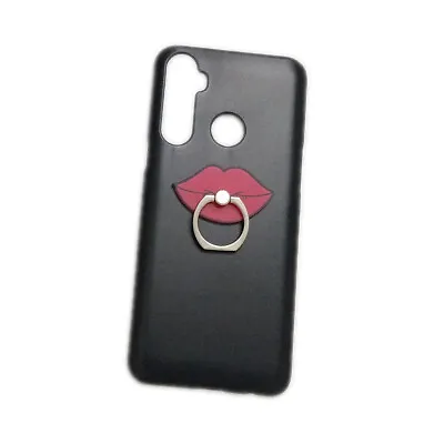 Cover For Phones 3D Cute Lips Finger Ring Stand Holder Black Back Hard Skin Case • $8.91