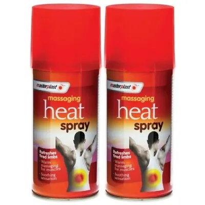 £6.70 • Buy 2 X Heat Spray Massaging Instant Muscle Injury Back Pain Relief Heat Spray 150ml
