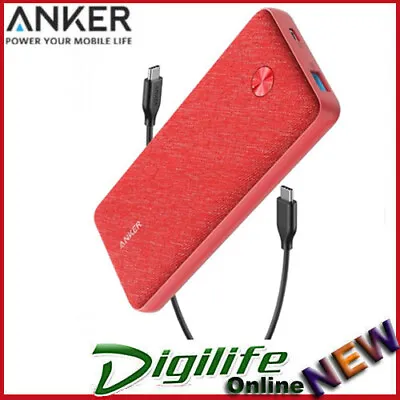 $108 • Buy Anker PowerCore Essential 18W 20000mAh PD Power Bank PINK FABRIC