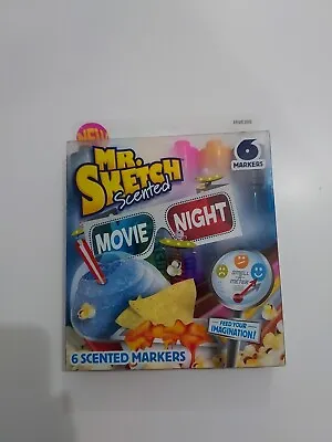 Mr. Sketch Scented Washable Markers Of 6 Rare 2014 Movie Night New Popcorn Slush • $24.99